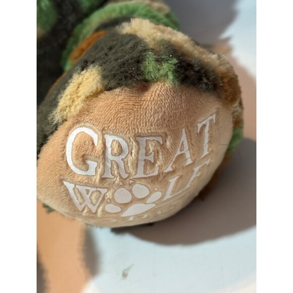 Great Wolf Lodge Camouflage Wolf Plush By Build-A-Bear Workshop 16 Stuffed Anima - Picture 10 of 11
